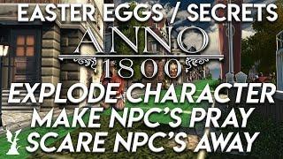 Anno 1800 - Secret Rocket Pack - Easter Eggs + Interact With NPC's