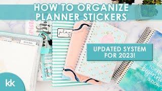 How to Organize Erin Condren Planner Stickers Functional and Minimal Sticker Organization System