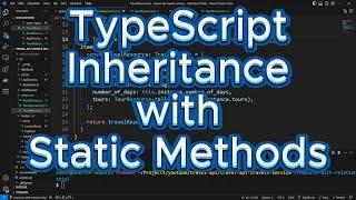 TypeScript Inheritance with Static Methods | Get Resource with Relationship