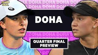 Swiatek vs Rybakina | WTA Doha 2025 Quarterfinal | Tennis Talk Preview