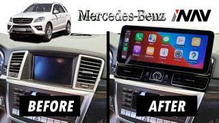 INAV Qualcomm Android 12.3 screen 2012 Mercedes Benz ML W166 Navigation Apple CarPlay Android Auto