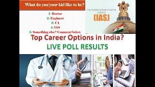 Top Career Options in India, Best Career in India | LIVE  | POLL | RESULTS