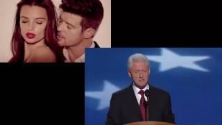 Robert Thicke and Bill Clinton sing Blurred Lines