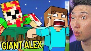 Reacting to The TRUE Story of Minecraft GIANT ALEX..