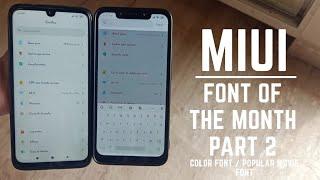 Miui 11 best font of the month part 2 / Colorful font / Popular fonts / hindi