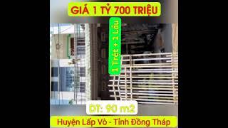 BÁN NHÀ N452 - Bìa Bán Nhà Lấp Vò - Giá 1 Tỷ 700 Triệu - Đồng Tháp.(0565.476.695)