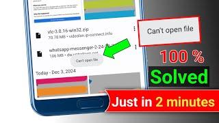fix Can't open file problem | can't open file problem chrome | can't open apk file on Android