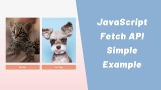 JavaScript Fetch API - Simple Example