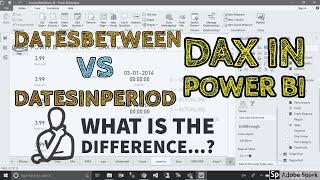 DatesBetween vs DatesInPeriod DAX in Power BI - TAIK18 (6-9) Power BI