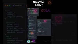 Pure CSS Neon Text Effect | *Source Code* Neon Text Effect with HTML and CSS