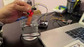 STM32 Nucleo ADC test with touch and level sensors