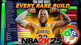 ALL RARE BUILDS ON NBA 2K25 !!! HIBACHI , INSTRUMENT OF BUCKETS , THREE POINT TITAN !! ALL BUILDS