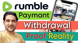 Rumble payment withdrawal | Rumble earn money | How to make money on rumble