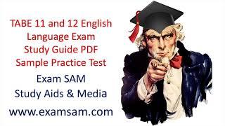 TABE 11 and 12 English Language Exam Study Guide PDF - Sample Practice Test Questions with Answers