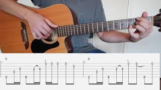 Sunflower (Post Malone & Swae Lee) fingerstyle guitar tutorial with tabs