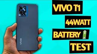 Vivo T1 44Watt Battery Drain Test , Heating Test & Charging Test - Shocking|| Battery Test||