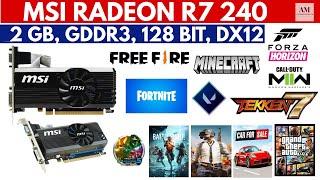 MSI RADEON R7 240 2GB GDDR3 128BIT DX12 GAMING GRAPHIC CARD, GAMEPLAY, BENCHMARK