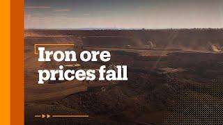 Falling iron ore prices have impact on Australia's growth