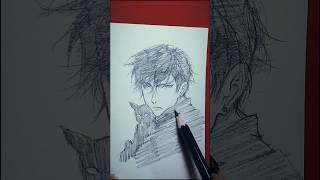 My 1-minute drawing tutorial to create awesome anime sketches? #drawing #sketch #tutorialdrawings