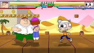 NICK54222 MUGEN: Peter Griffin VS Lincoln Loud