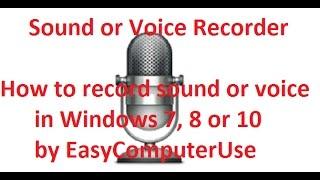 Sound or Voice recorder