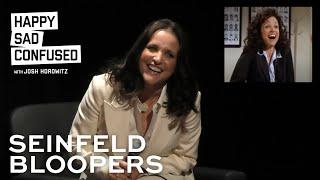 Julia Louis-Dreyfus cracks up watching her own SEINFELD bloopers