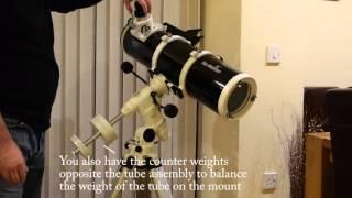 Skywatcher 150p Telescope Intro and EQ3-2 setup