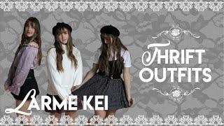 Cute thrifted larme kei outfits ︎