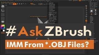 #AskZBrush: “What is the easiest way to create an IMM brush from separate *.obj files?”