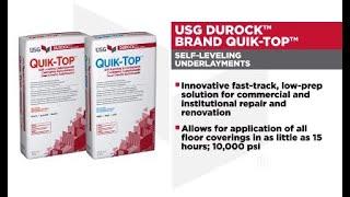 USG Durock™ Quik-Top™ Self-Leveling Underlayment