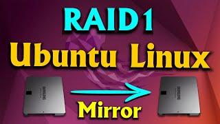 Create RAID 1 volume in Ubuntu Linux & Recover a mirrored volume in Ubuntu