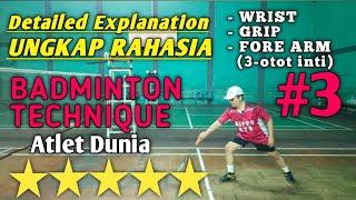 BADMINTON TECHNIQUE Details Revealed On PB KUSUMA TANGKAS Channel (Indonesian With English subtitle)