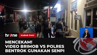 Baku Tembak Oknum Polisi vs Oknum Polres, Warga Sekitar Ketakutan | Kabar Pagi tvOne