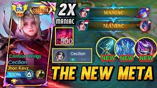 CECILION IS THE NEW META FOR SEASON 33 | TOP GLOBAL CECILION BEST BUILD AND EMBLEM 2024