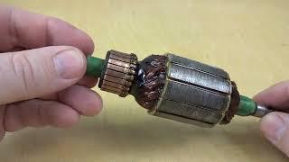 My first experience with rewinding a motor armature
