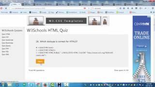 W3Schools HTML Quiz Walkthrough