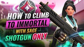 How Quarkwy Got To IMMORTAL Using Sage Shotgun ONLY - Valorant