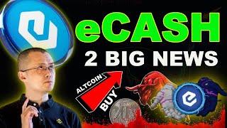 eCASH BOOM some Bullish News || XEC Price prediction inr,usdt | Altcoin,bitcoin