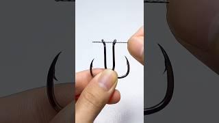 Best fishing knot skills double hooks #fishing #shorts