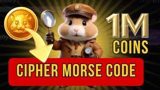 Hamster Kombat Daily Cipher Morse Code || 18/06/2024 || Claim 1,000,000 Coins Task Reward