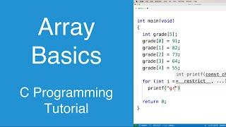Array Basics | C Programming Tutorial