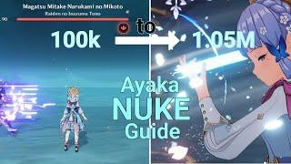 F2P:- C0 Ayaka 1 Million Nuke Guide [Genshin Impact]