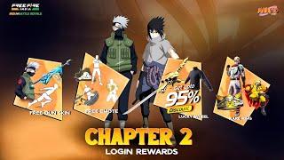 Naruto Event Chapter 2 Free Rewards | m1887 skin event | free fire new event | ff new event