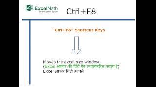 "Ctrl+F8"Shortcut Keys