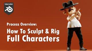 How to Sculpt & Rig a 3D Character in Blender: Full Process in 20 Minutes