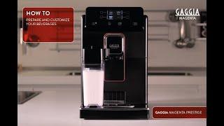 GAGGIA MAGENTA PRESTIGE - HOW TO PREPARE BEVERAGES