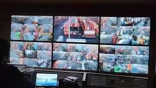 IP CCTV Control Room (2x3 Matrix Video Wall) at Tincan Island Port Apapa