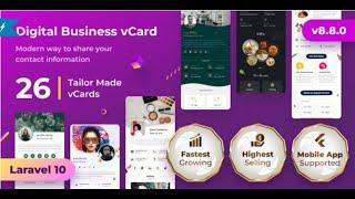 How to Install vcard saas script | digital business card builder saas | laravel #vcard saas
