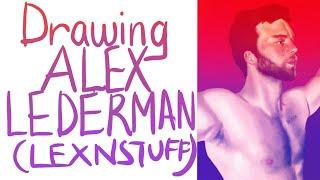 Drawing Alex Lederman (Lexnstuff) - Speed drawing on Procreate