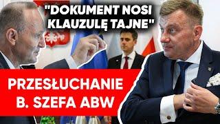 Przesłuchanie byłego szefa ABW. Zasłonił się klauzulą. Szybka decyzja Sowy